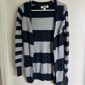 Navy blue and gray cardigan!